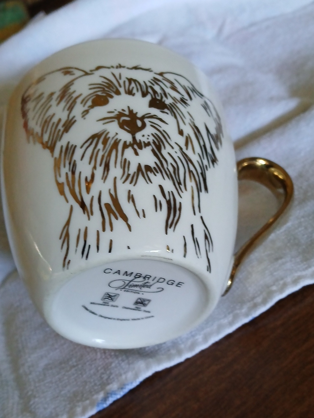 Cambridge Yorky Cream / Gold Mug Limited